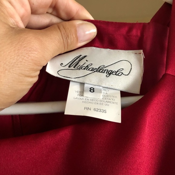 Apple Red Bridesmaid Dress -8 - Picture 7 of 8